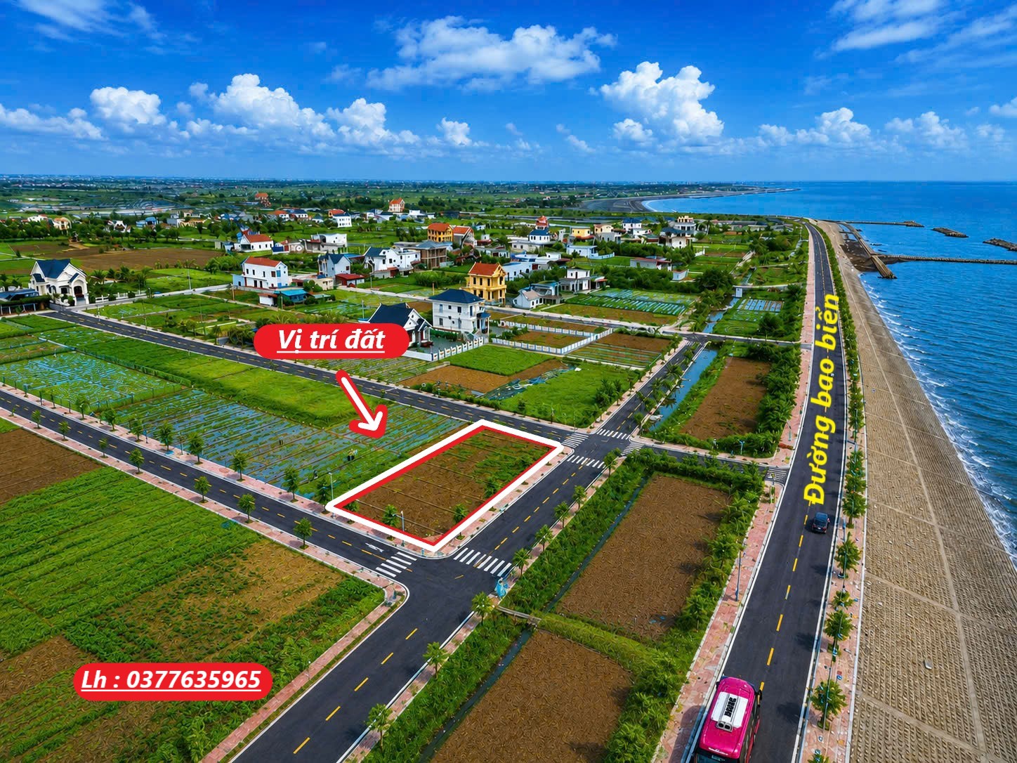 Chính chủ cần bán lô đất mặt biển 88m2, mặt tiền 5,2m, giá chỉ 1,5 tỷ
