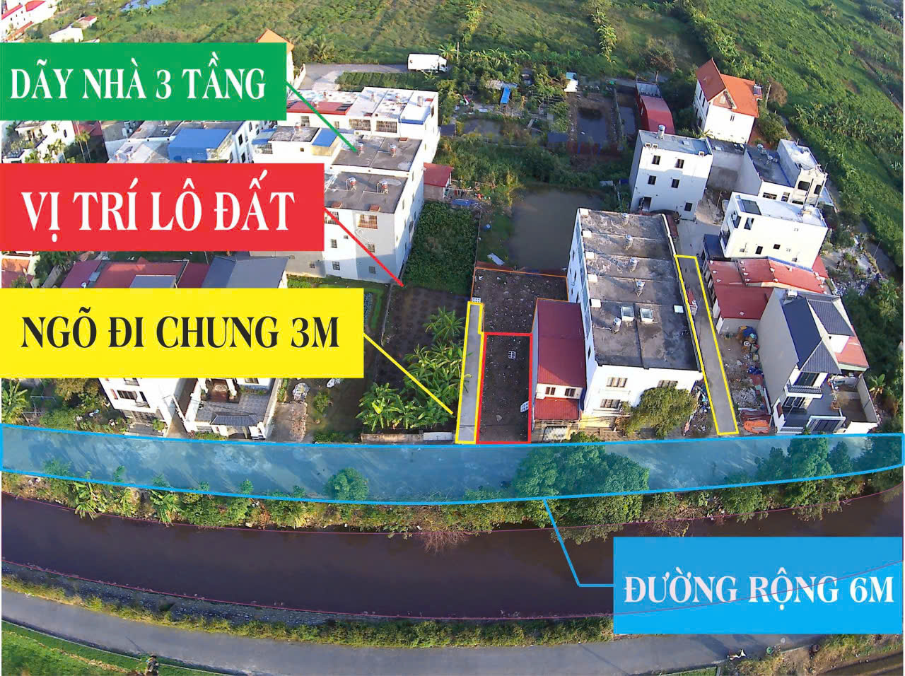 BÁN ĐẤT LÔ GÓC 2 MẶT TIỀN – GẦN DỰ ÁN TRÀNG CÁT – GIÁ 2,61 TỶ