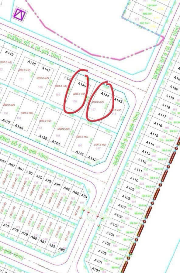 Bán 2 lô đất nền liền kề tại KDC Kim Sơn, Q. 7. DT: 200m2, giá TL