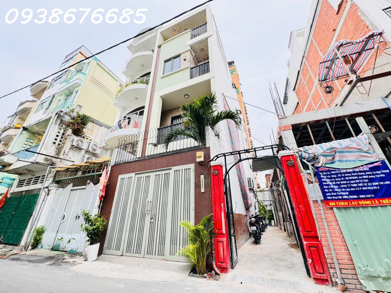 HIẾM BÁN CĂN GÓC 3 MẶT TIỀN KINH DOANH Đ.HUYỀN QUANG, QUẬN (P.TÂN ĐỊNH)- DT 4M*16M SH VUÔNG ĐẸP- NHÀ 5 TẦNG BTCT MỚI -