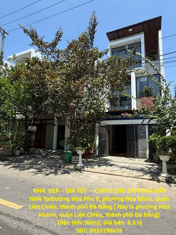NHÀ ĐẸP – GIÁ TỐT – CHÍNH CHỦ CẦN BÁN GẤP NHÀ Tại phường Hòa Minh, quận Liên Chiểu, thành phố Đà Nẵng