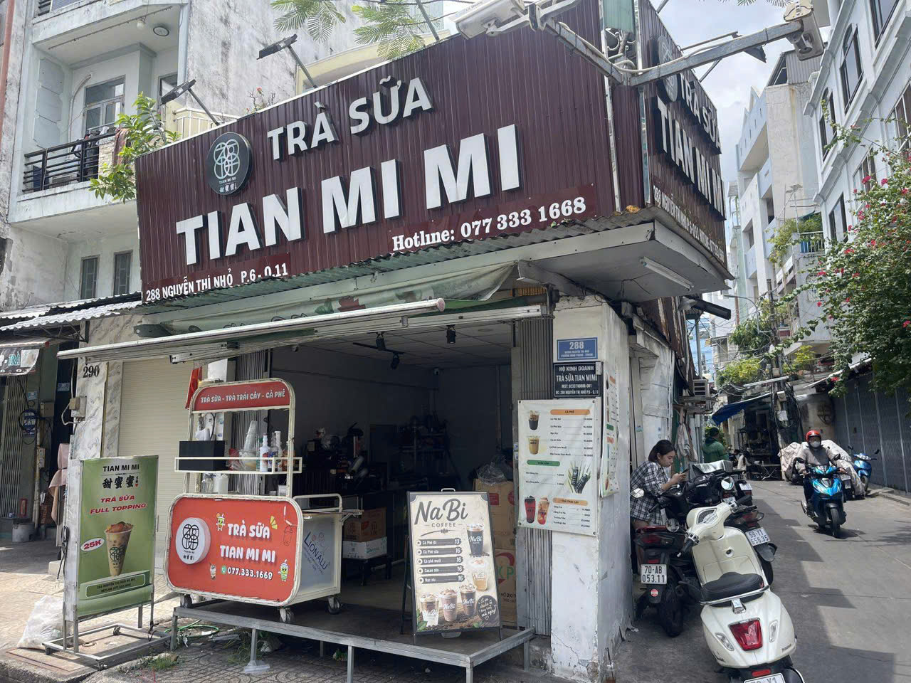 SANG RẺ CHỈ TIỆM TRÀ ĐẸP LẮM CHỈ 39 tr , MB GÓC 2 MT ĐƯỜNG LỚN GẦN TRƯỜNG HỌC GẦN ĐƯỜNG 3/2, Tel : 0773331668 (