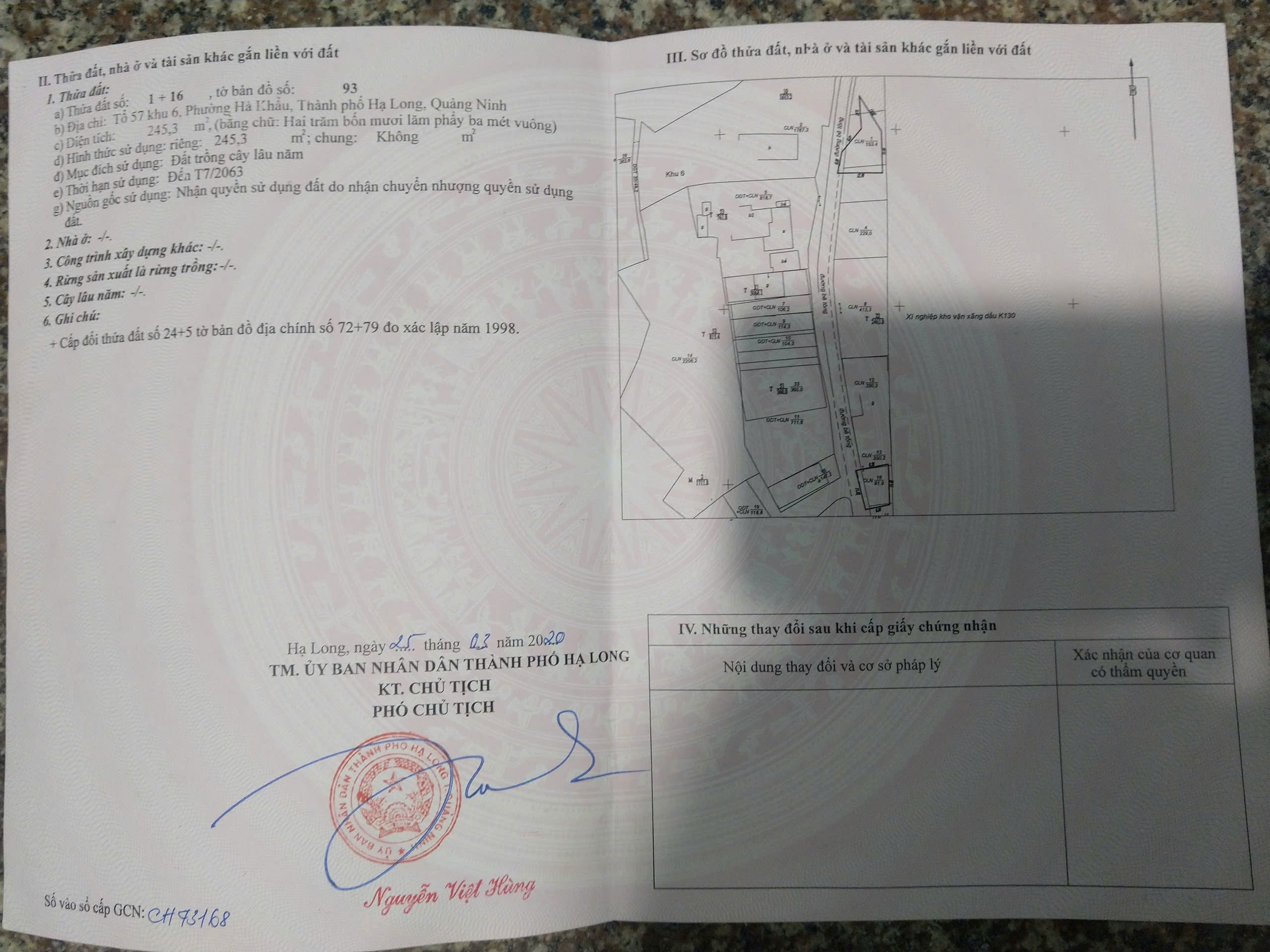 BÁN 2 LÔ ĐẤT ĐẸP PHƯỜNG HÀ KHẨU – TP HẠ LONG