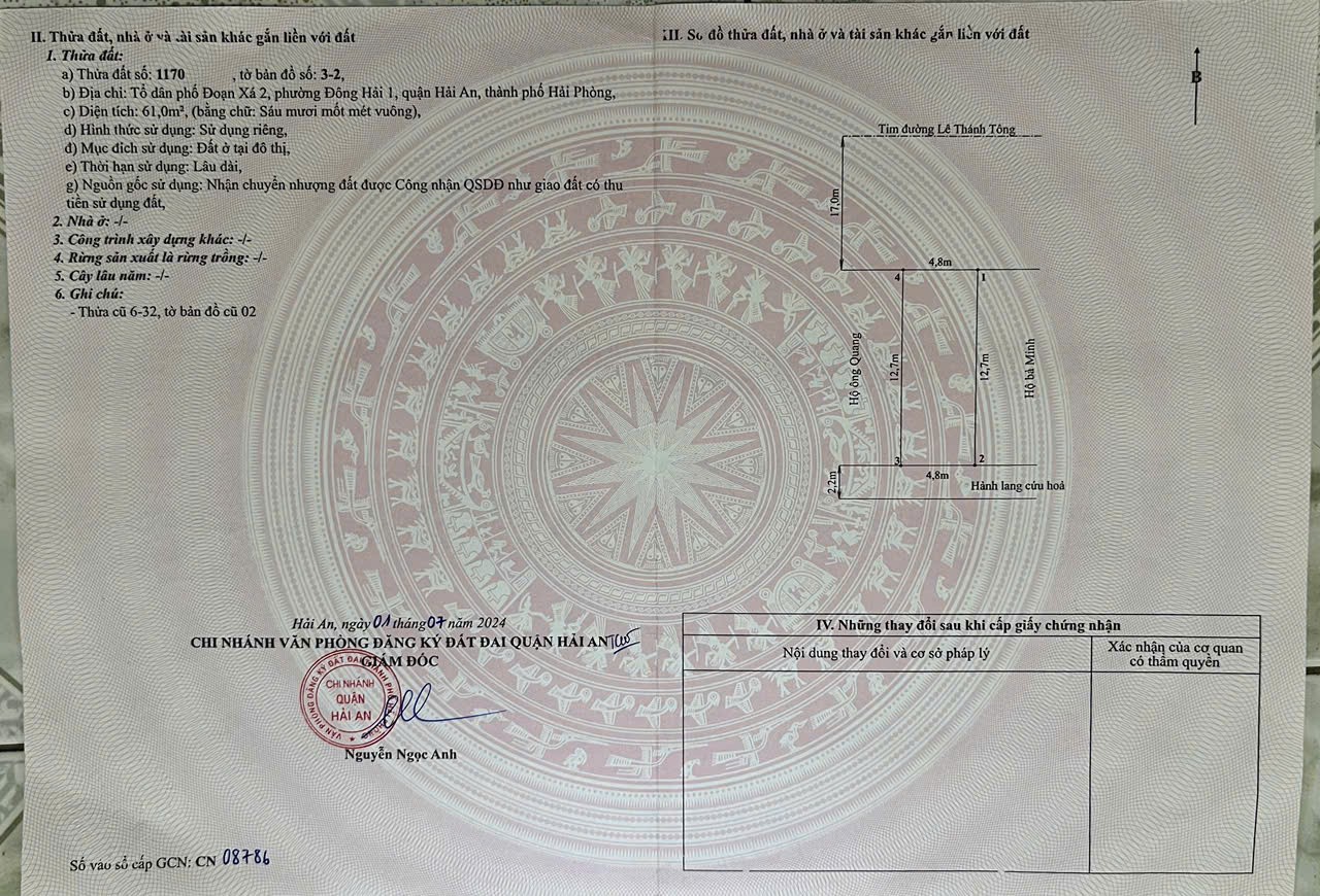 NHÀ ĐẸP - GIÁ TỐT- Chính Chủ Bán Nhà Mặt Tiền Đường số 682 Lê Thánh Tông, Hải An, Hải Phòng