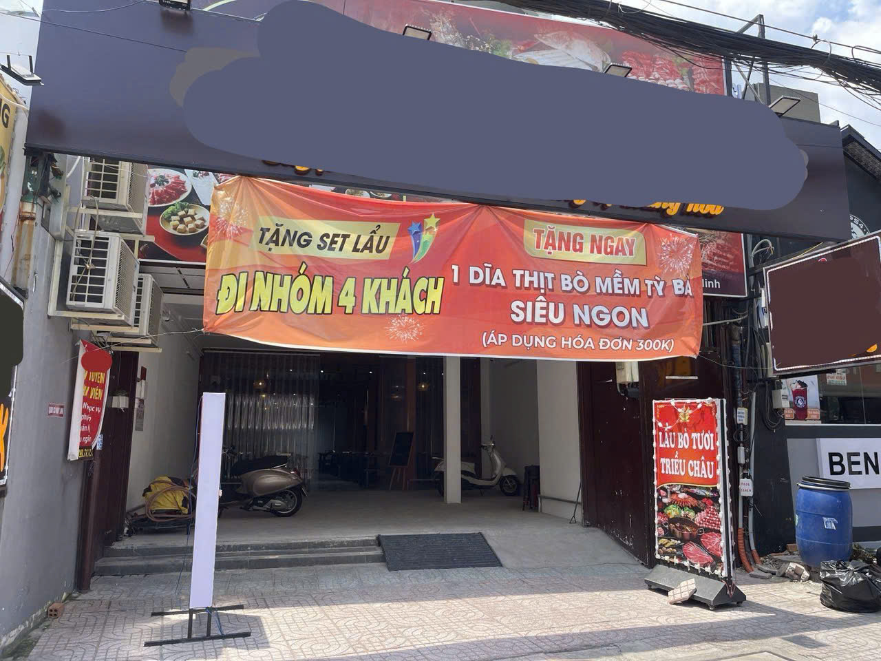 Quận Thủ Đức , CHỐT NHANH ! SANG QUÁN LẨU VÀ NƯỚNG, QUÁN ĐẸP VÀ MỚI ĐANG CÓ DOANH THU , MB : 7m x 35m, Tel :