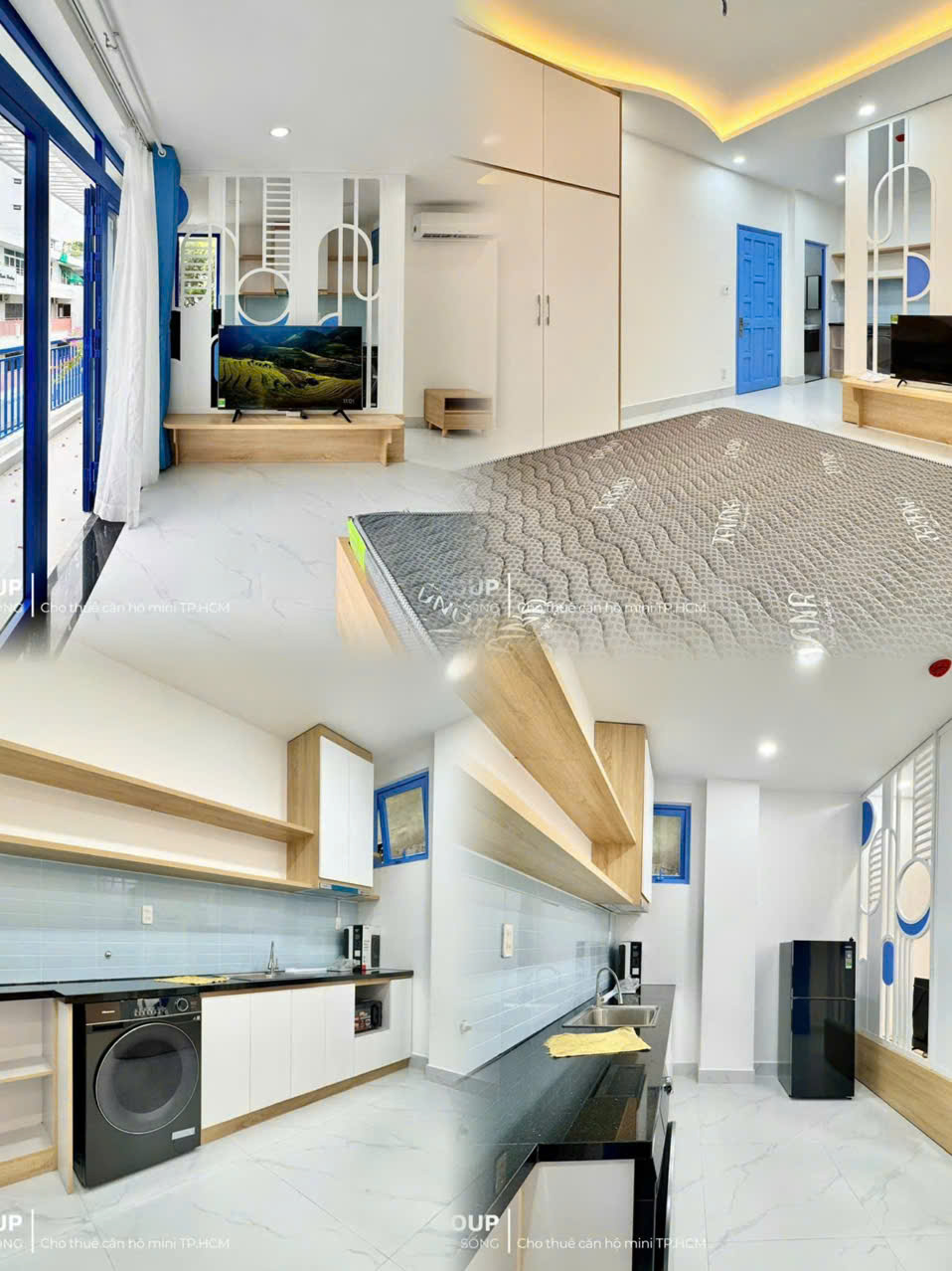 STUDIO FULL NỘI THẤT THIẾT KẾ HIỆN ĐẠI 40m2 NÚI THÀNH, TÂN BÌNH