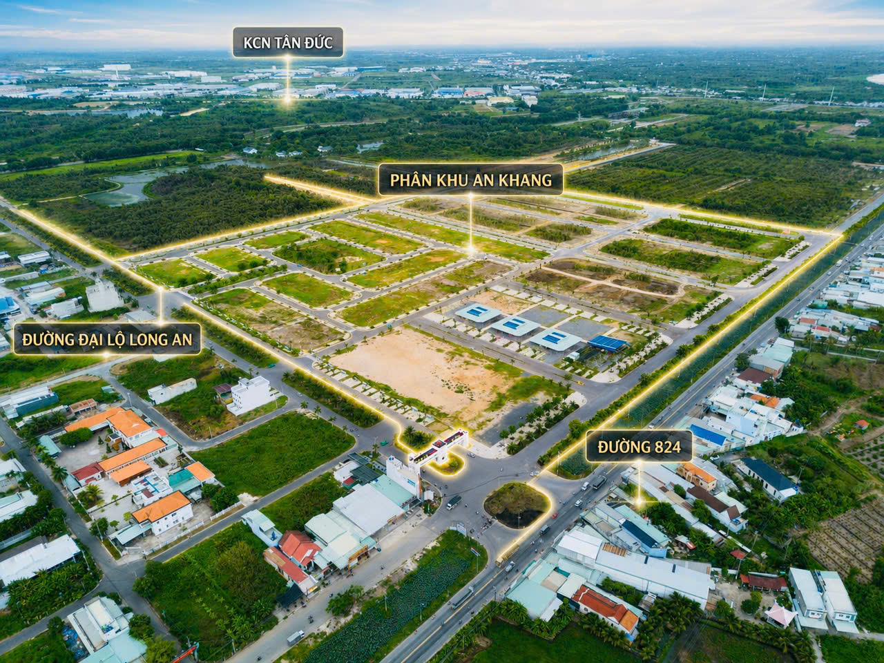 Đầu tư khu vực Đức Hòa – Long An. - E.CITY TÂN ĐỨC – DỰ ÁN ĐANG ĐƯỢC NHIỀU NHÀ ĐẦU TƯ QUAN TÂM TẠI ĐỨC HÒA, LONG AN