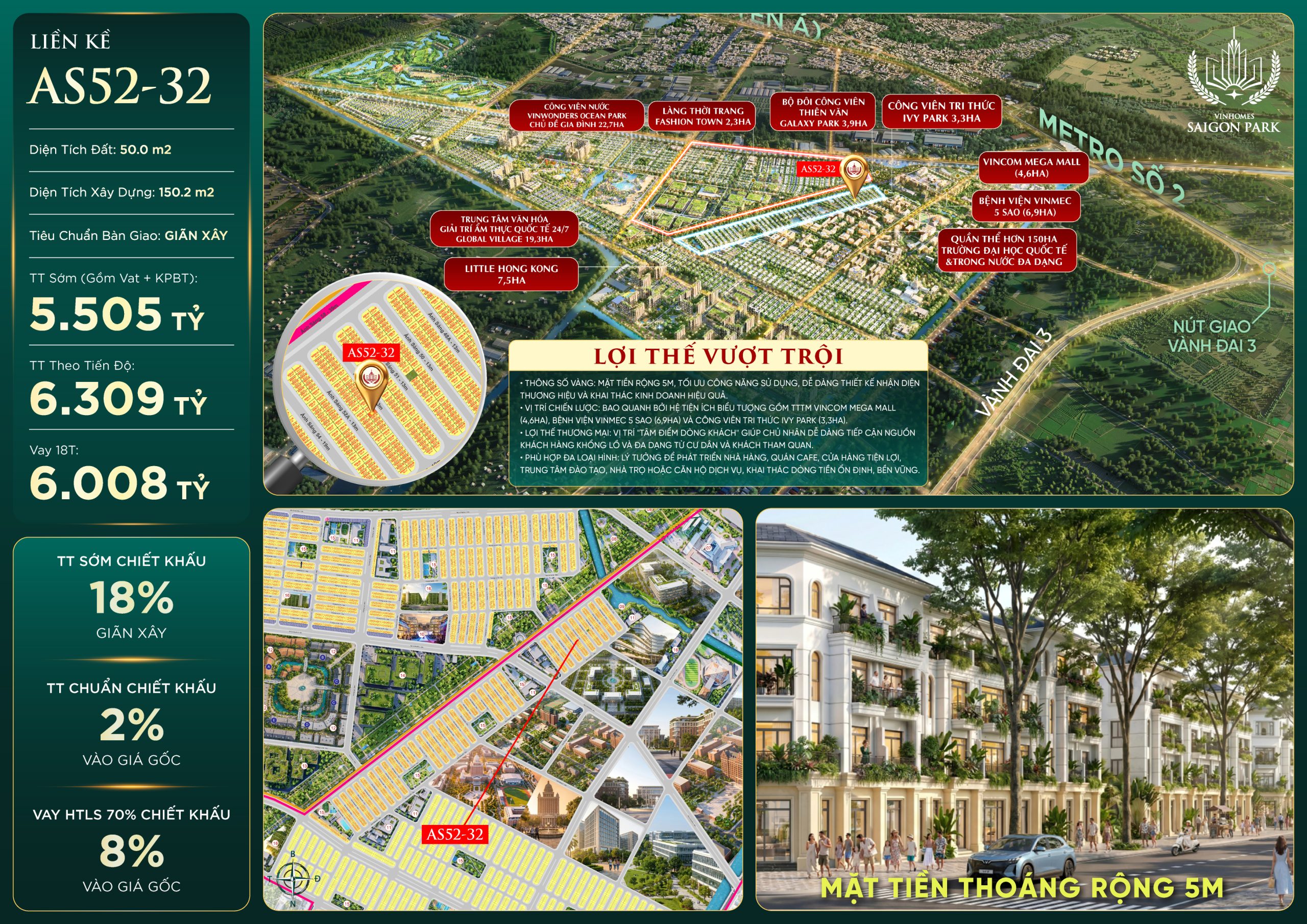 BÁN NHANH CĂN AS52-32 – VINHOMES SAI GON PARK