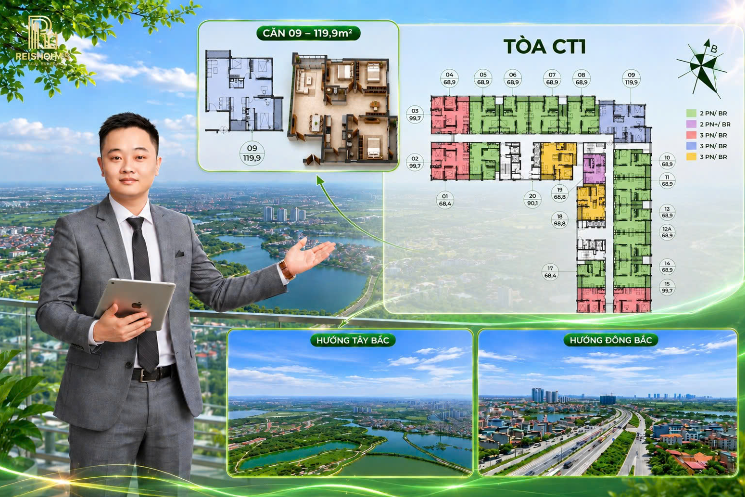 3PN Lumière Evergreen – Không gian rộng cho gia đình