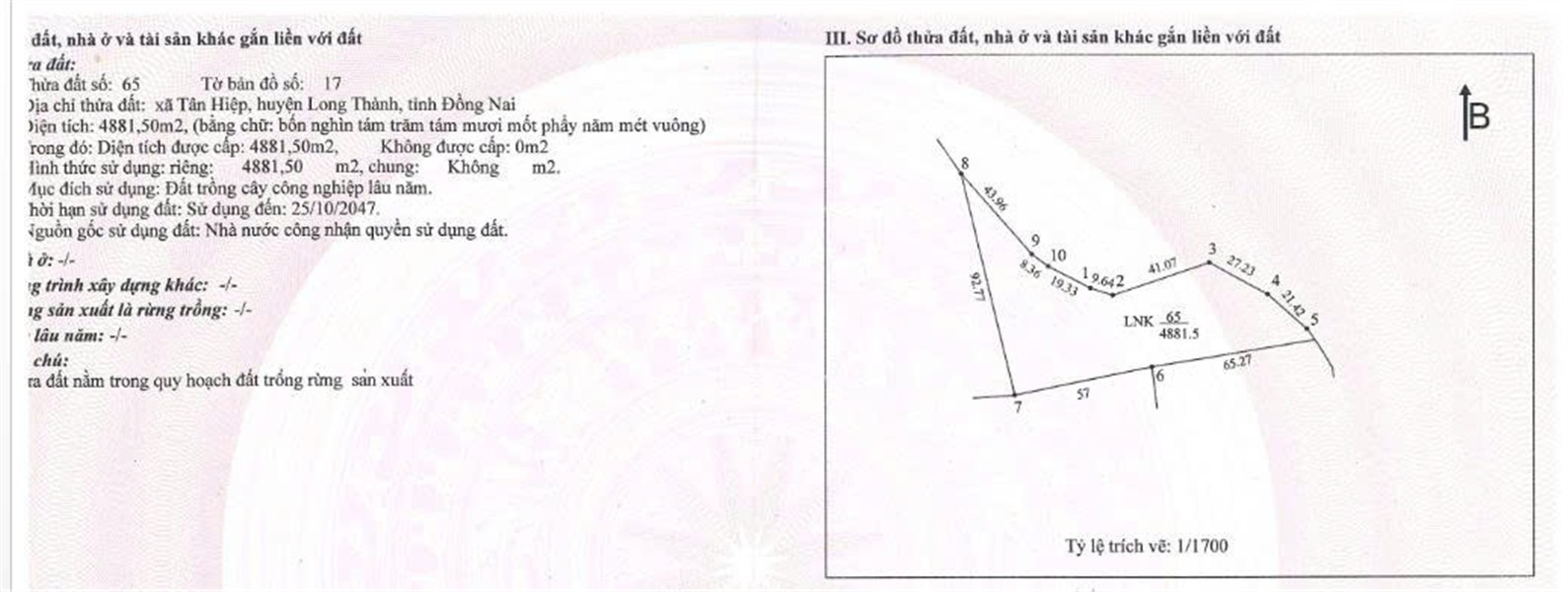 CƠ HỘI ĐẦU TƯ SINH LỜI - Chính Chủ Cần Bán Đất tại Xã Tân Hiệp, Long Thành, Đồng Nai.