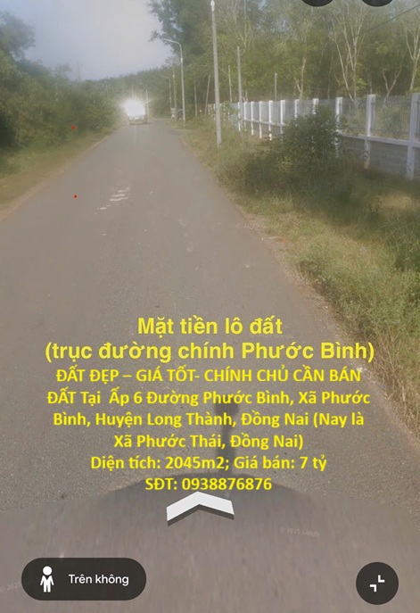 ĐẤT ĐẸP – GIÁ TỐT- CHÍNH CHỦ CẦN BÁN ĐẤT Tại Xã Phước Bình, Huyện Long Thành, Đồng Nai