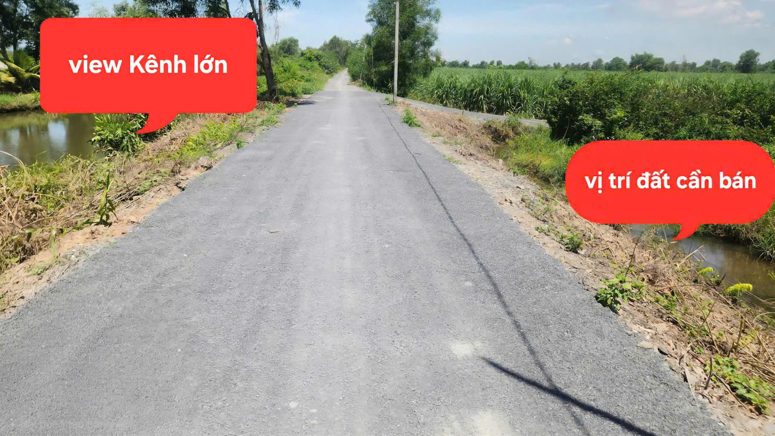 CHÍNH CHỦ BÁN ĐẤT SẴN SỔ GIÁ RẺ MẶT TIỀN KÊNH MỚI THẠNH LỢI