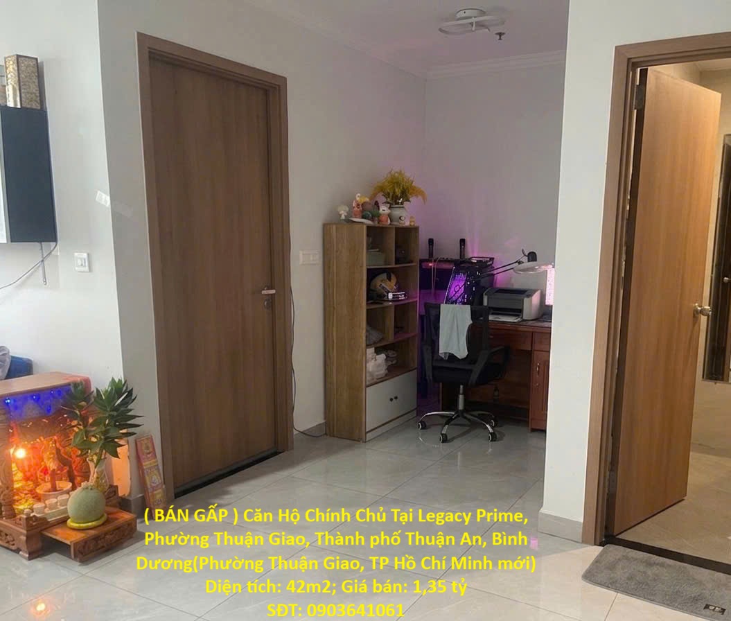 ( BÁN GẤP ) Căn Hộ Chính Chủ Tại Legacy Prime, Phường Thuận Giao, Thành phố Thuận An, Bình Dương