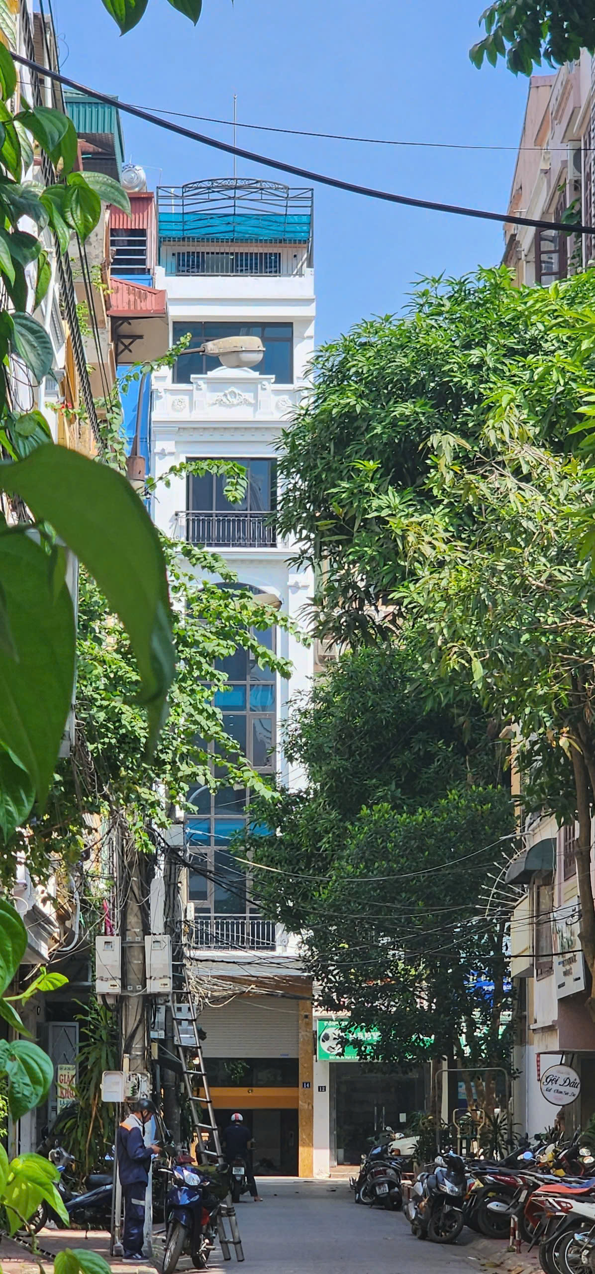 CHO THUÊ NHÀ 1 HẦM+7 TẦNG, CÓ THÁNG MÁY, 55M2