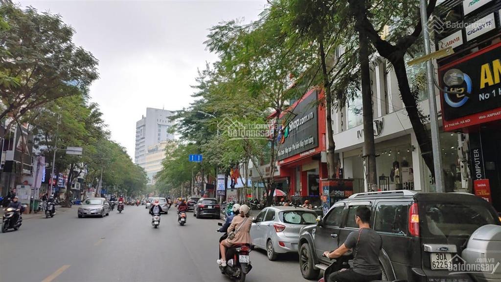 Bán gấp nhà mặt phố Thái Hà, kinh doanh vị trí đắc địa vỉa hè rộng: 132m2, 43 tỷ