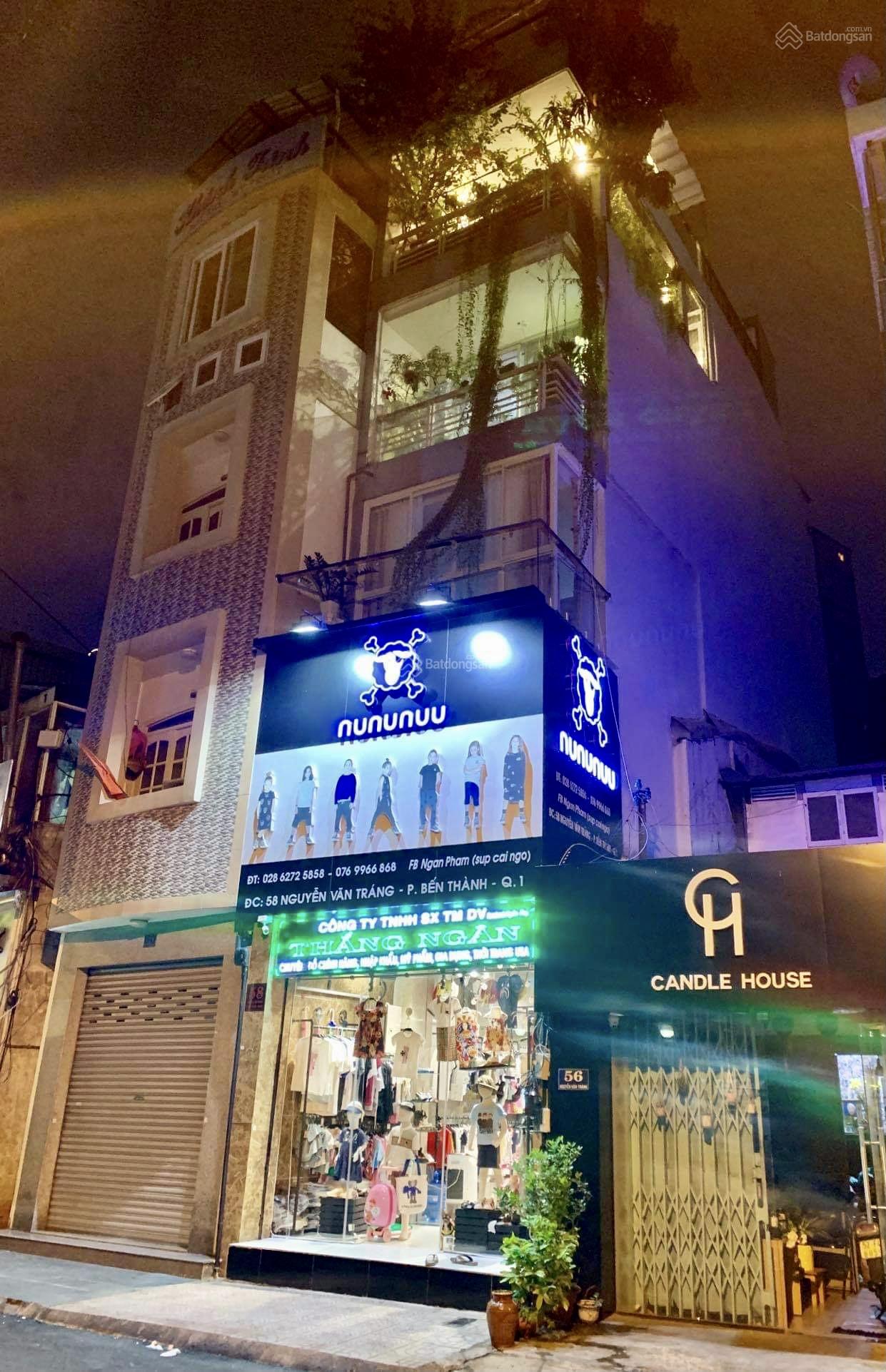 BÁN NHÀ MẶT ĐƯỜNG NGUYỄN VĂN TRÁNG, PHƯỜNG BẾN THÀNH, QUẬN 1